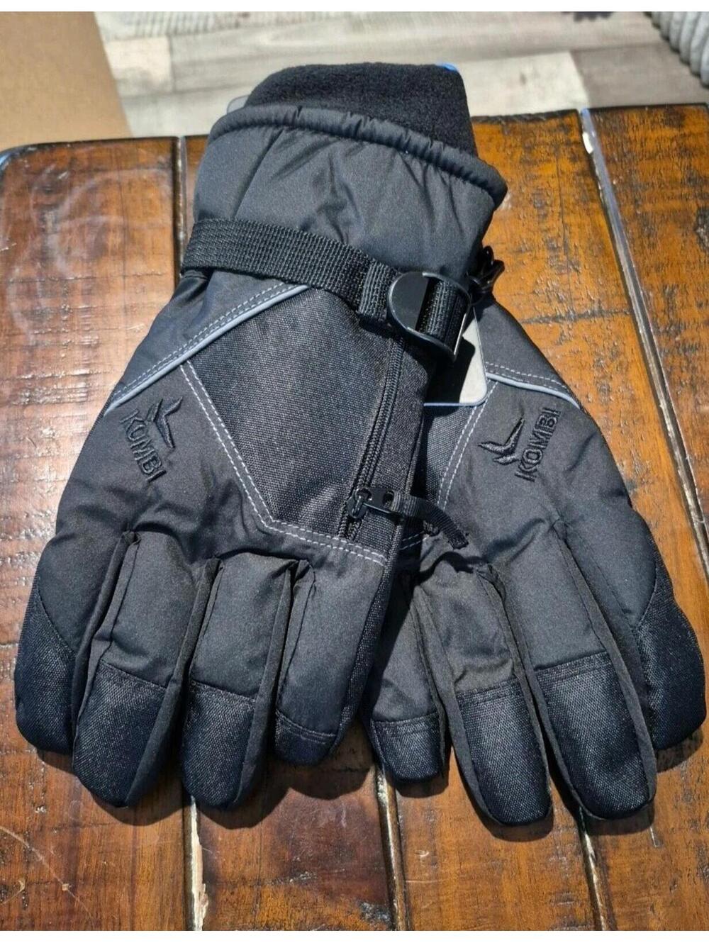 NEW Kombi Pursuit II BLACK Winter Ski Snow Gloves Womens New  size Small